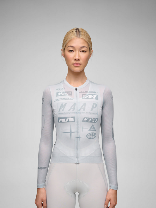 MAAP Women's Drome Pro Air LS Jersey 3.0 Ice Gray