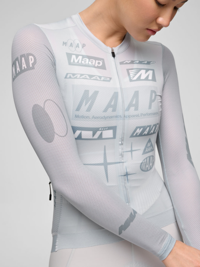 MAAP Women's Drome Pro Air LS Jersey 3.0 Ice Gray