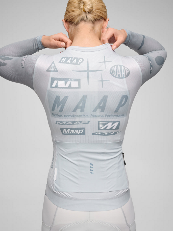 MAAP Women's Drome Pro Air LS Jersey 3.0 Ice Gray