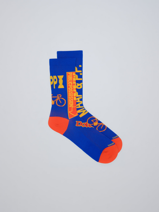 MAAP + PUBLIC POSSESSION Team Sock COBALT