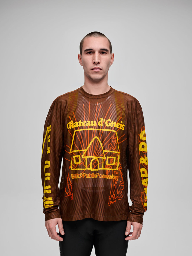 MAAP + PUBLIC POSSESSION Mesh LS Tee UMBER
