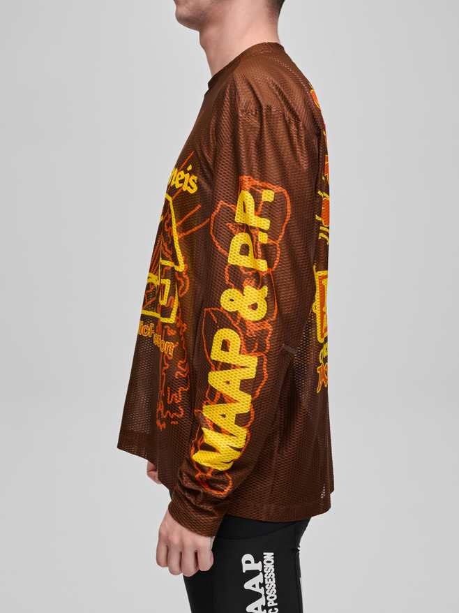 MAAP + PUBLIC POSSESSION Mesh LS Tee UMBER