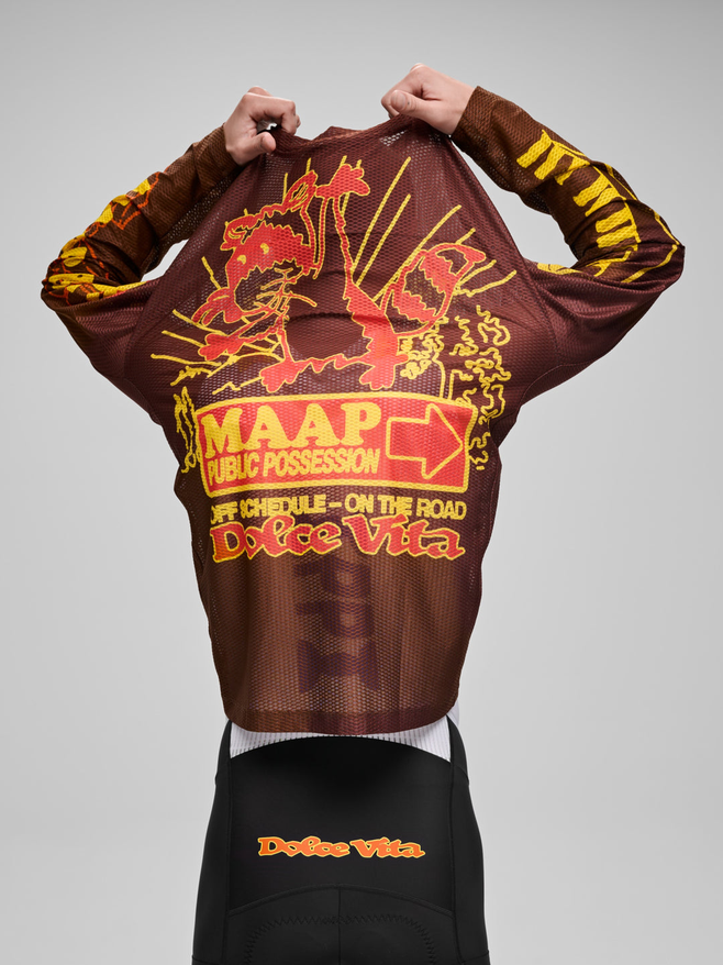 MAAP + PUBLIC POSSESSION Mesh LS Tee UMBER