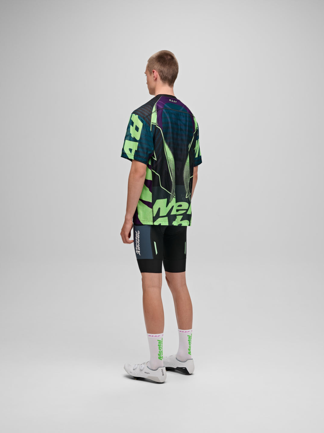 MAAP Mental Athletic Mesh SS Tee Black / Acid Lime