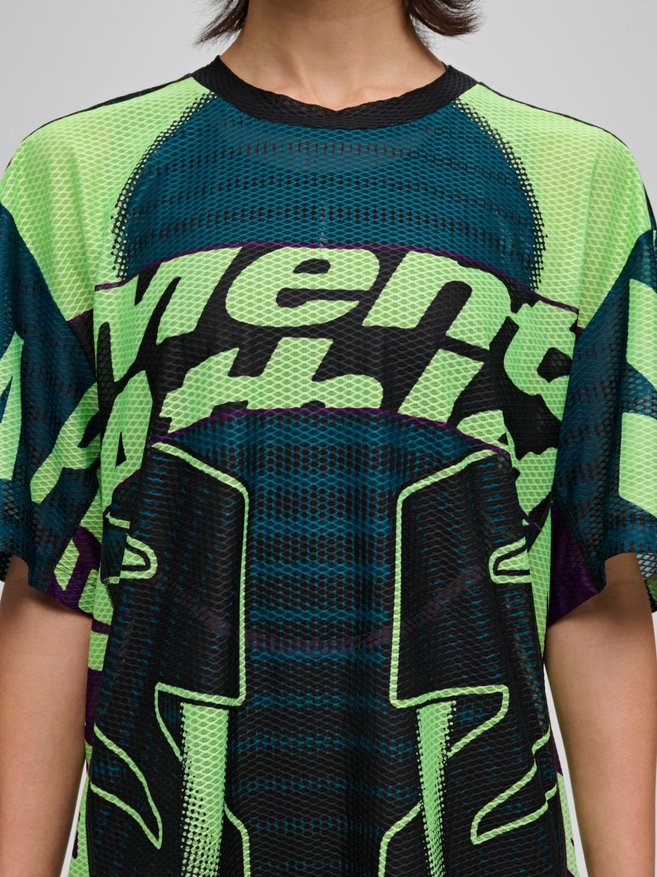 MAAP Mental Athletic Mesh SS Tee Black / Acid Lime