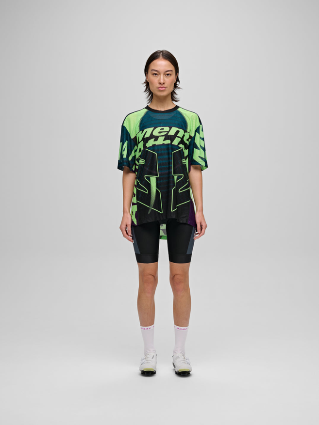 MAAP Mental Athletic Mesh SS Tee Black / Acid Lime