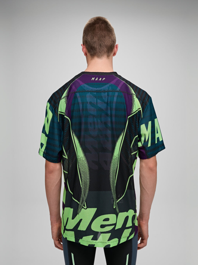 MAAP Mental Athletic Mesh SS Tee Black / Acid Lime
