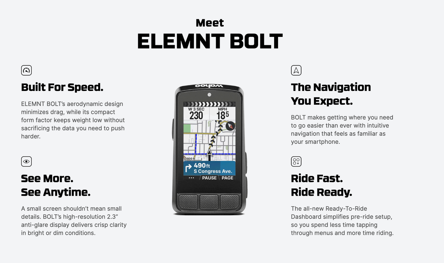 Wahoo Elemnt bolt 3 GPS
