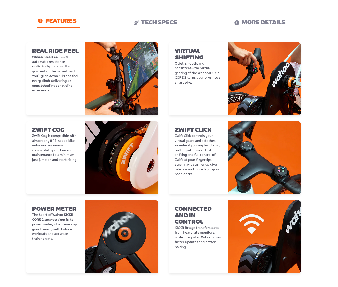 Wahoo KICKR CORE 2 with Zwift Cog and Click