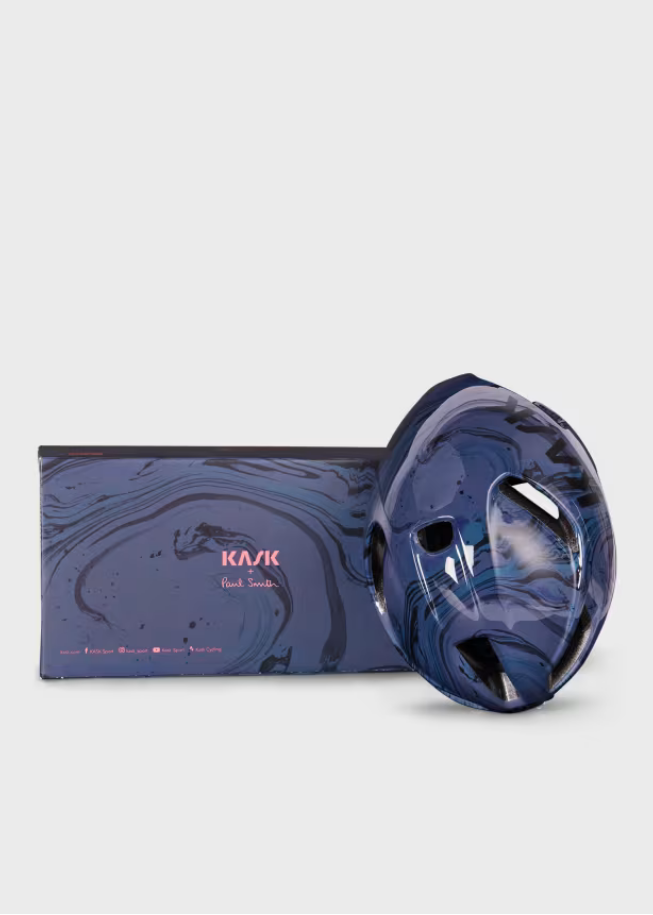 KASK Paul Smith + Kask Marble Inks Navy Utopia Y Helmet (Pre-Order)