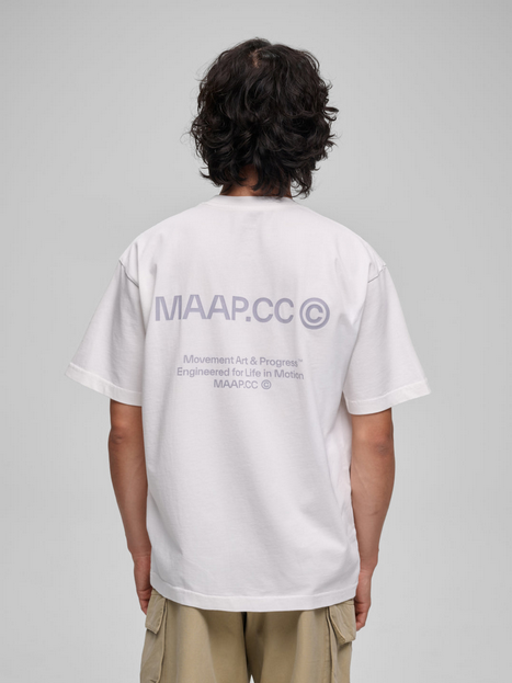 MAAP Essentials CC Tee WHITE/ICELANDIC BLUE