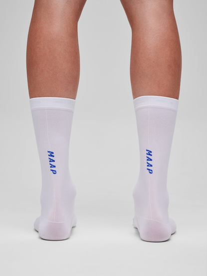MAAP Team Sock - Long WHITE/RGB BLUE