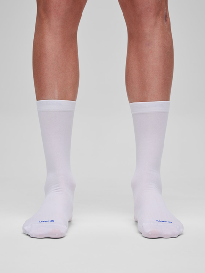 MAAP Team Sock - Long WHITE/RGB BLUE