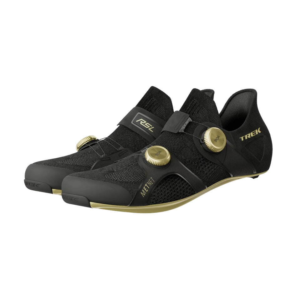 Trek RSL Knit Road Cycling Shoe BLACK / GOLD