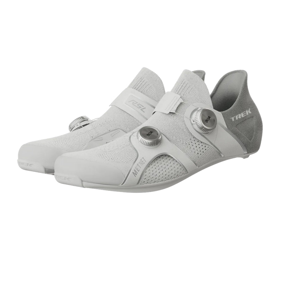 Trek RSL Knit Road Cycling Shoe WHITE / SILVER